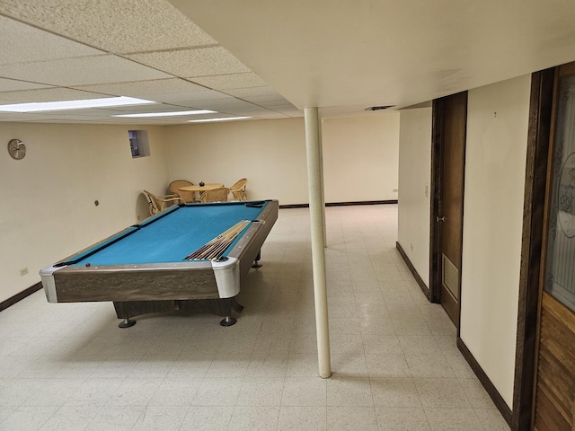 7215 Beckwith Rd, Morton Grove, IL 60053 - game room with light flooring and pool table