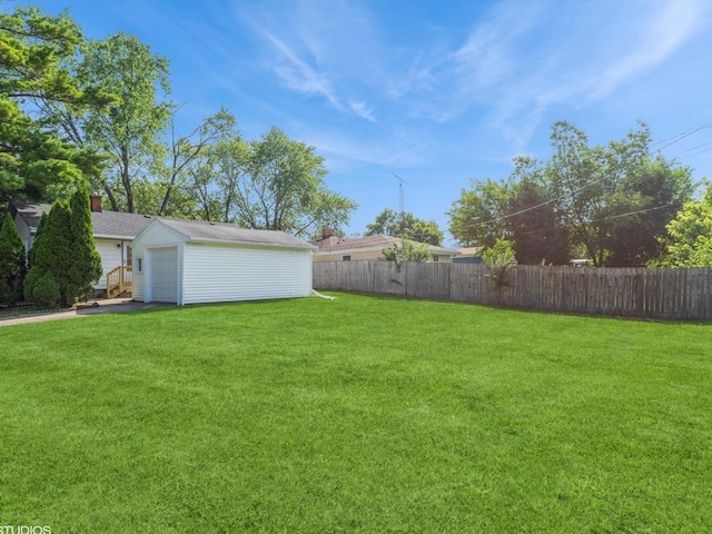 2402 Marshall Pkwy, Waukegan, IL 60085 - view of yard with a garage