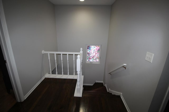 6142 W 60th St, Chicago, IL 60638 - stairway with wood finished floors and recessed lighting