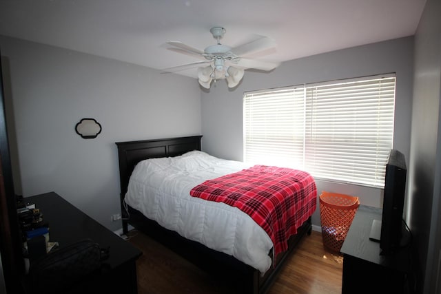 6142 W 60th St, Chicago, IL 60638 - bedroom featuring wood finished floors and a ceiling fan
