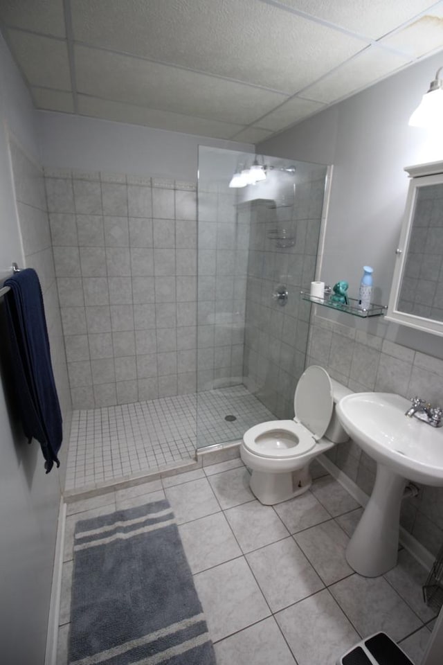 6142 W 60th St, Chicago, IL 60638 - full bath with a stall shower and tile patterned floors