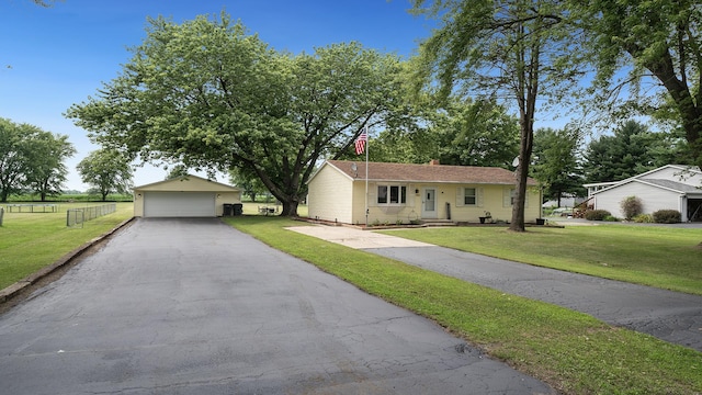 7837 Wagon Wheel Ln, Rockford, IL 61109 - single story home featuring an outbuilding and a garage
