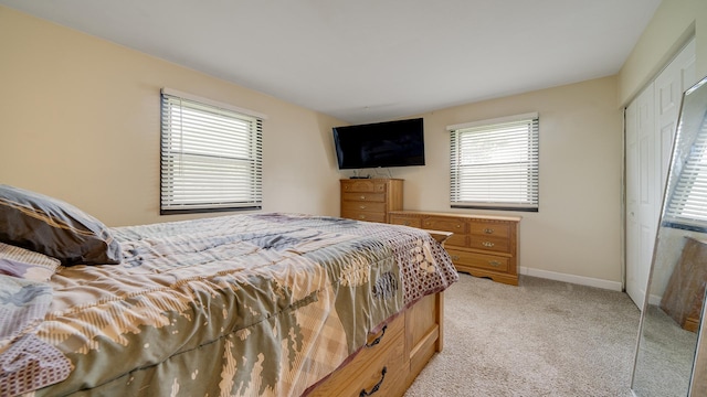7837 Wagon Wheel Ln, Rockford, IL 61109 - bedroom with light carpet and a closet