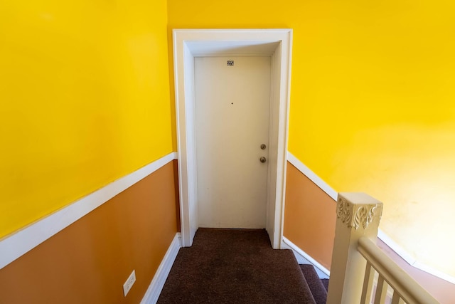 3043 N Laramie Ave Unit 2, Chicago, IL 60641 - corridor with carpet floors and an upstairs landing