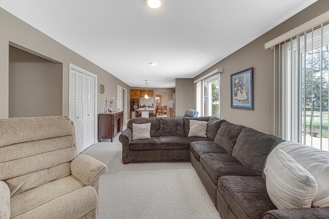 2716 Turtle Creek Dr, Hazel Crest, IL 60429 - living room with light colored carpet