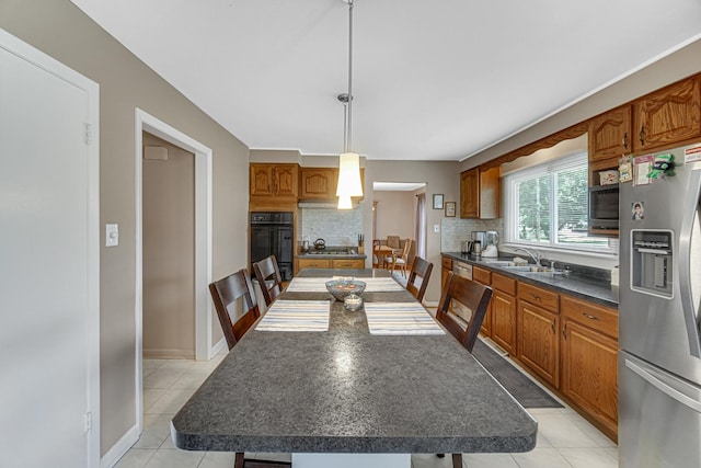 2716 Turtle Creek Dr, Hazel Crest, IL 60429 - dining space with light tile patterned flooring