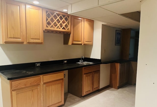 6130 N Jeffrey Ln, Oregon, IL 61061 - kitchen with recessed lighting and dark countertops