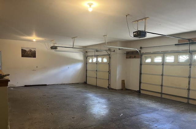 6130 N Jeffrey Ln, Oregon, IL 61061 - garage featuring a garage door opener