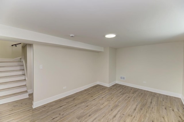 8916 S Sacramento Ave, Evergreen Park, IL 60805 - finished below grade area with light wood finished floors and stairway