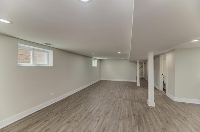 8916 S Sacramento Ave, Evergreen Park, IL 60805 - basement featuring recessed lighting and wood finished floors