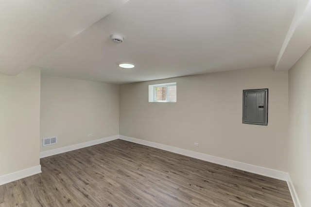 8916 S Sacramento Ave, Evergreen Park, IL 60805 - basement with electric panel and wood finished floors