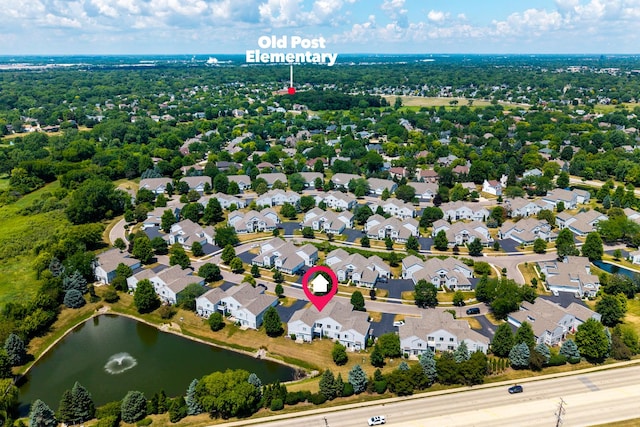 395 Cascade Ln Unit 0, Oswego, IL 60543 - drone / aerial view of a large body of water