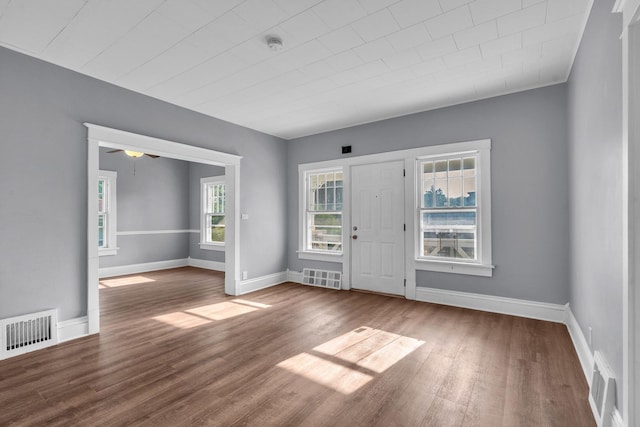 193 May St, Bensenville, IL 60106 - entryway featuring wood finished floors and ceiling fan