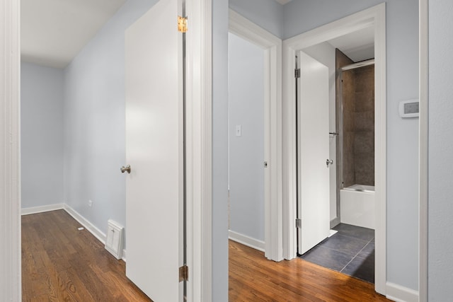 505 W Alexander Blvd, Elmhurst, IL 60126 - hallway featuring dark wood-style flooring