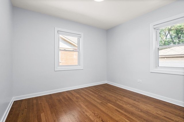 505 W Alexander Blvd, Elmhurst, IL 60126 - spare room with baseboards and dark wood-style floors