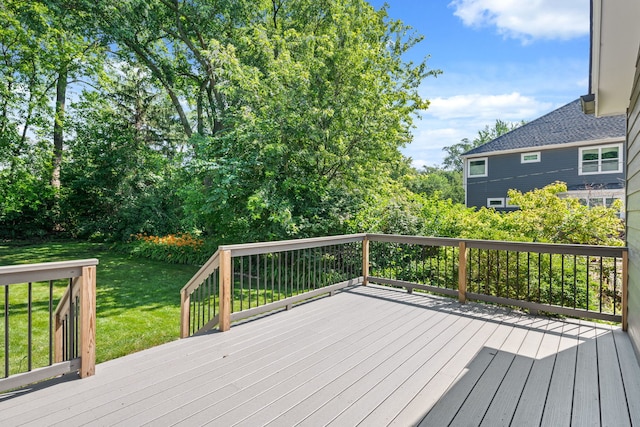 505 W Alexander Blvd, Elmhurst, IL 60126 - wooden deck with a yard