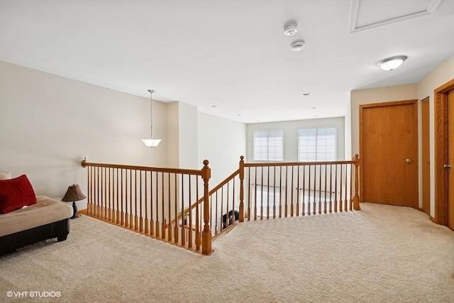 711 Creekside Cir Unit 711, Gurnee, IL 60031 - hall featuring carpet flooring and an upstairs landing