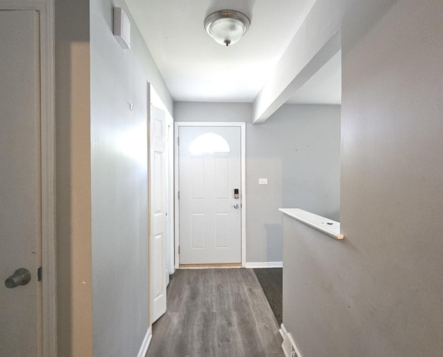 678 Muskegon Ave, Calumet City, IL 60409 - entryway featuring dark wood finished floors and baseboards