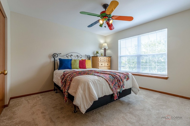 330 Greenview Ln, Lake Villa, IL 60046 - bedroom with carpet floors and ceiling fan