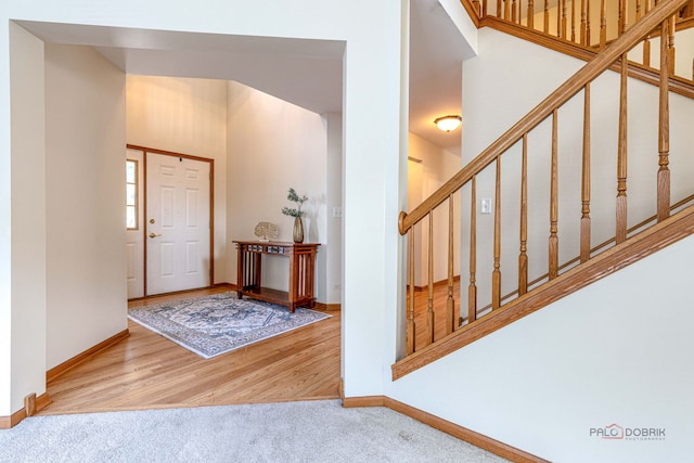 330 Greenview Ln, Lake Villa, IL 60046 - carpeted entryway with baseboards and stairs