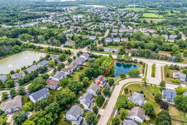 330 Greenview Ln, Lake Villa, IL 60046 - aerial view of property and surrounding area with nearby suburban area
