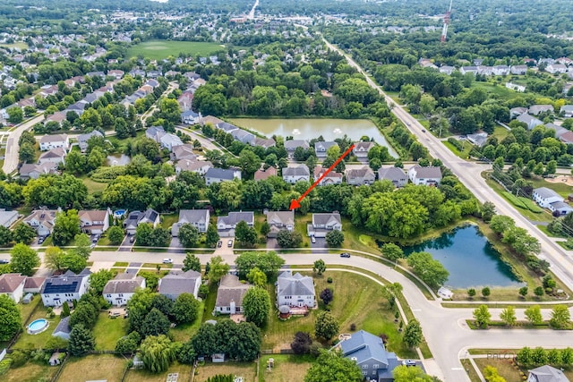 330 Greenview Ln, Lake Villa, IL 60046 - aerial view of residential area with a large body of water