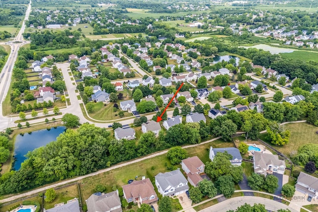 330 Greenview Ln, Lake Villa, IL 60046 - aerial view of residential area with a large body of water
