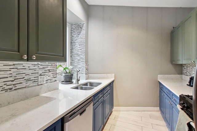700 W Cornelia Ave Unit 3E, Chicago, IL 60657 - kitchen featuring dishwasher, tasteful backsplash, stove, and light stone counters