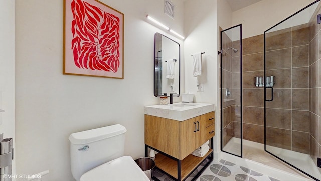 757 N Orleans St Unit 907, Chicago, IL 60654 - bathroom with vanity and a shower stall