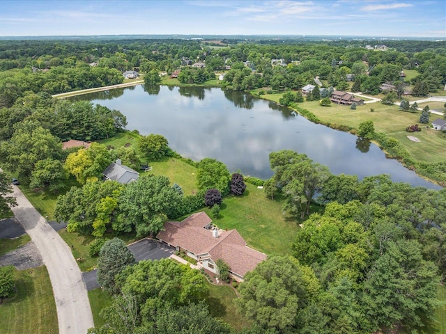 12828 Menominee Trl, Roscoe, IL 61073 - aerial overview of property's location featuring a nearby body of water