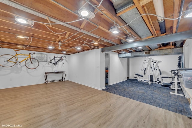 445 Kinkaid Ct, Des Plaines, IL 60016 - finished basement featuring wood finished floors