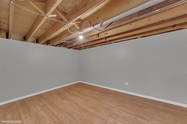 445 Kinkaid Ct, Des Plaines, IL 60016 - below grade area featuring baseboards and wood finished floors