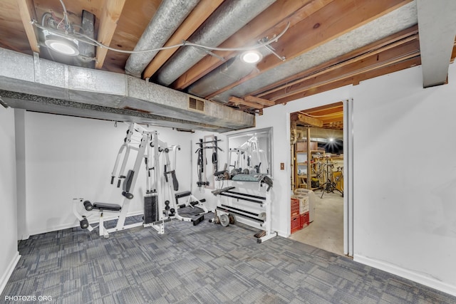 445 Kinkaid Ct, Des Plaines, IL 60016 - exercise area with carpet