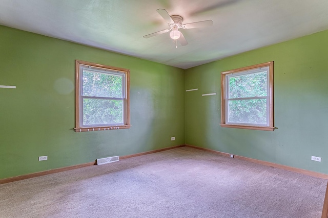 1481 Bloomingdale Rd, Glendale Heights, IL 60139 - spare room featuring ceiling fan and carpet floors