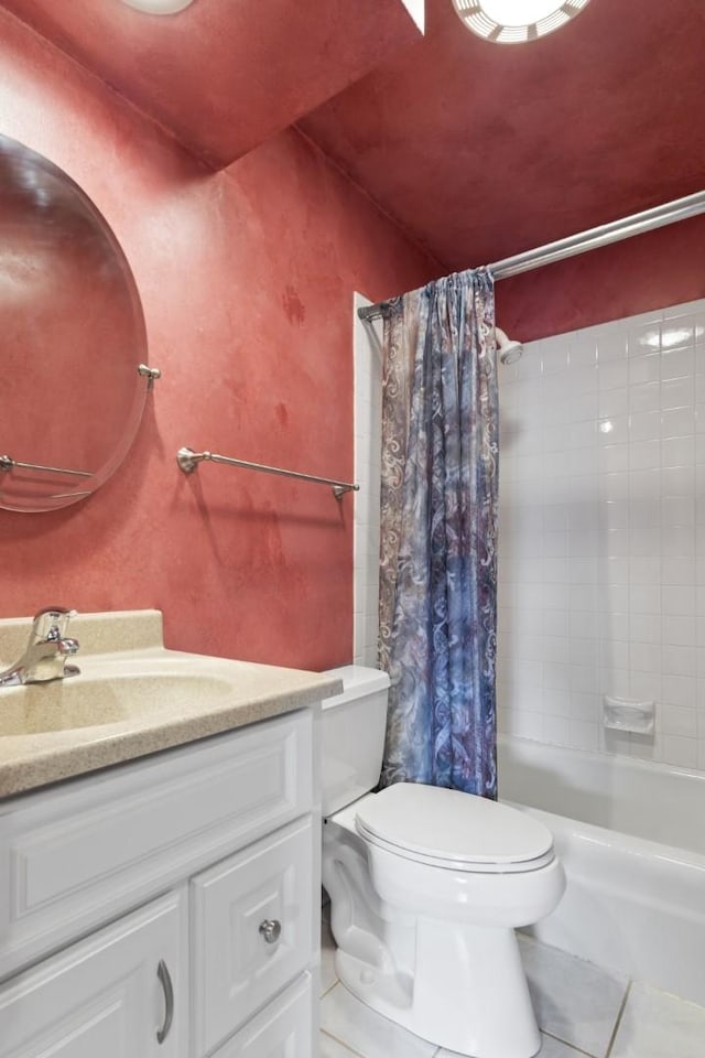 1485 Bryn Mawr Ln, Rockford, IL 61107 - full bathroom featuring vanity, tile patterned flooring, and shower / bath combo