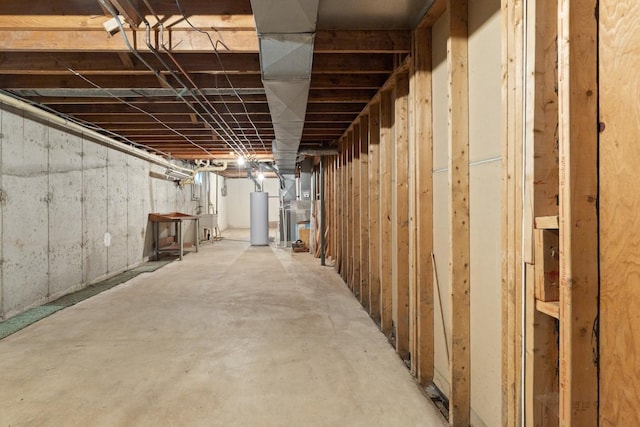 1485 Bryn Mawr Ln, Rockford, IL 61107 - unfinished basement featuring water heater and a sink