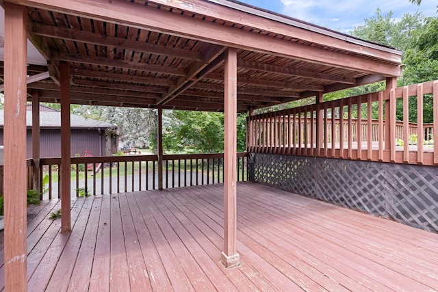 1485 Bryn Mawr Ln, Rockford, IL 61107 - view of wooden terrace