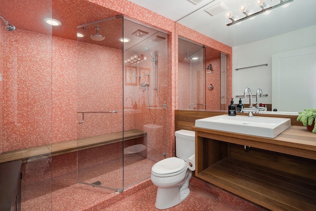 2131 W Schiller St, Chicago, IL 60622 - bathroom with a shower stall and vanity