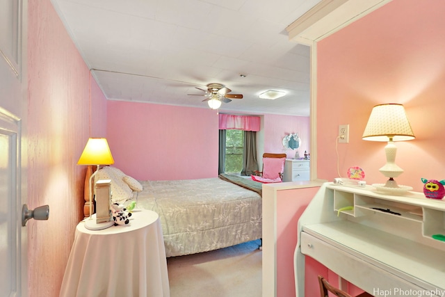 3914 N Richmond Rd, Johnsburg, IL 60051 - bedroom with carpet flooring and a ceiling fan