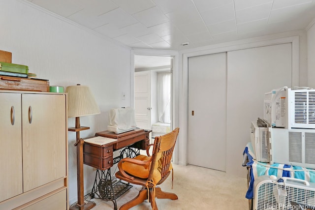3914 N Richmond Rd, Johnsburg, IL 60051 - office featuring light colored carpet and crown molding
