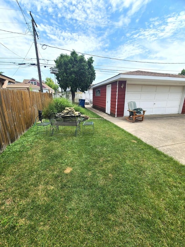 3623 Hawthorne St, Franklin Park, IL 60131 - view of yard featuring an outbuilding and a detached garage