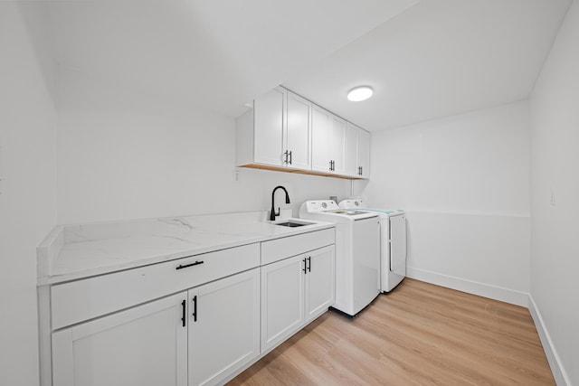 214 Somerset Ct, New Lenox, IL 60451 - washroom with cabinet space, independent washer and dryer, and light wood-style flooring