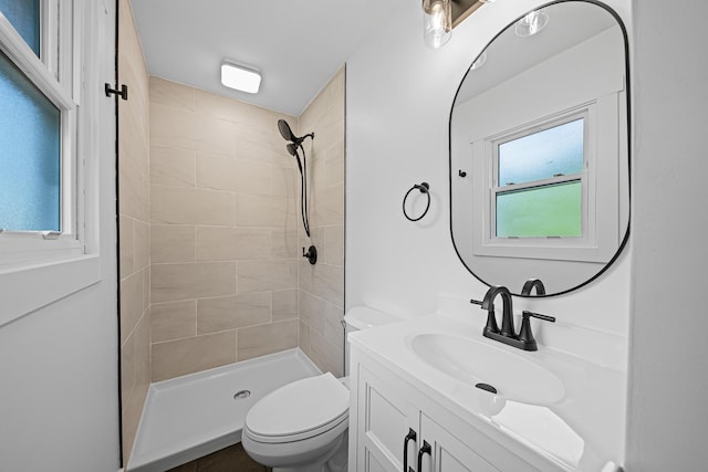 214 Somerset Ct, New Lenox, IL 60451 - bathroom featuring vanity and tiled shower