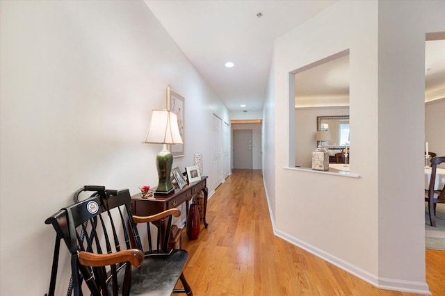 1700 Riverwoods Dr Unit 520, Melrose Park, IL 60160 - hallway featuring light wood-style flooring and recessed lighting
