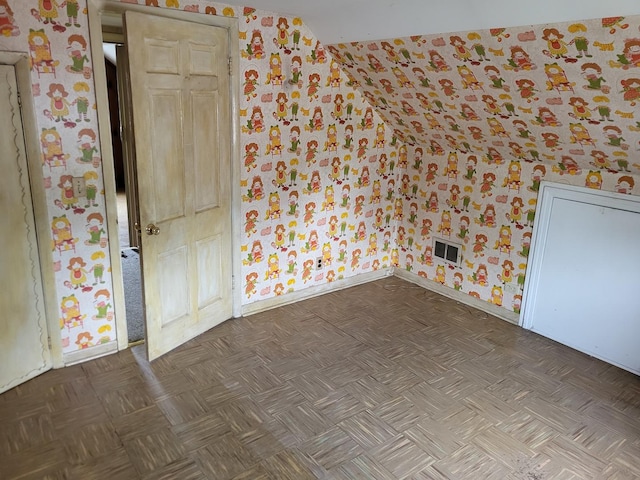 3021 N Prater Ave, Melrose Park, IL 60164 - empty room with wallpapered walls and baseboards