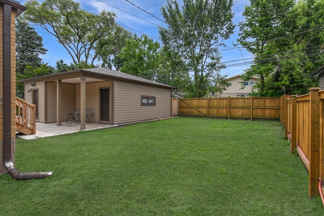 5309 Crain St, Skokie, IL 60077 - fenced backyard featuring a patio area