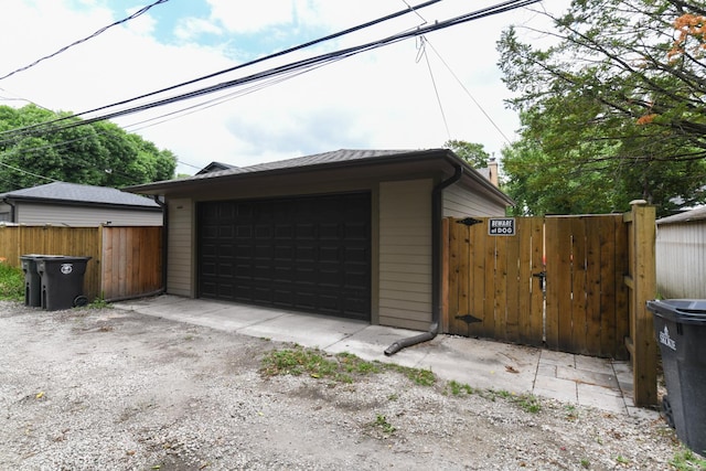 5309 Crain St, Skokie, IL 60077 - detached garage with a gate