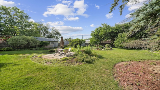 123 E 3rd St, Byron, IL 61010 - view of yard with a patio area