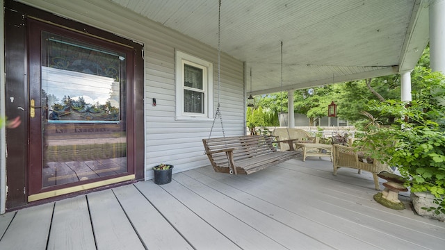 123 E 3rd St, Byron, IL 61010 - view of wooden porch