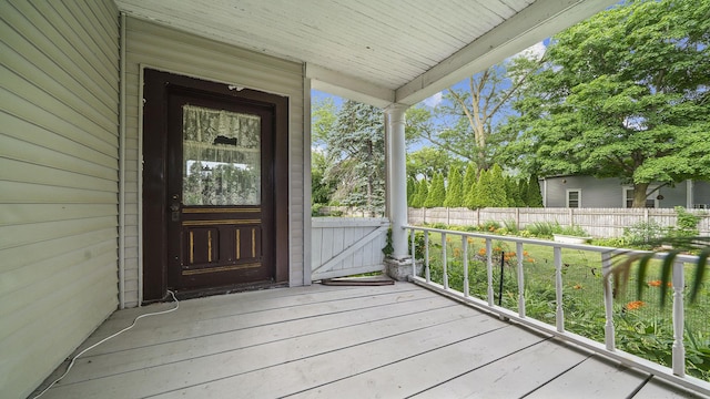 123 E 3rd St, Byron, IL 61010 - property entrance with covered porch
